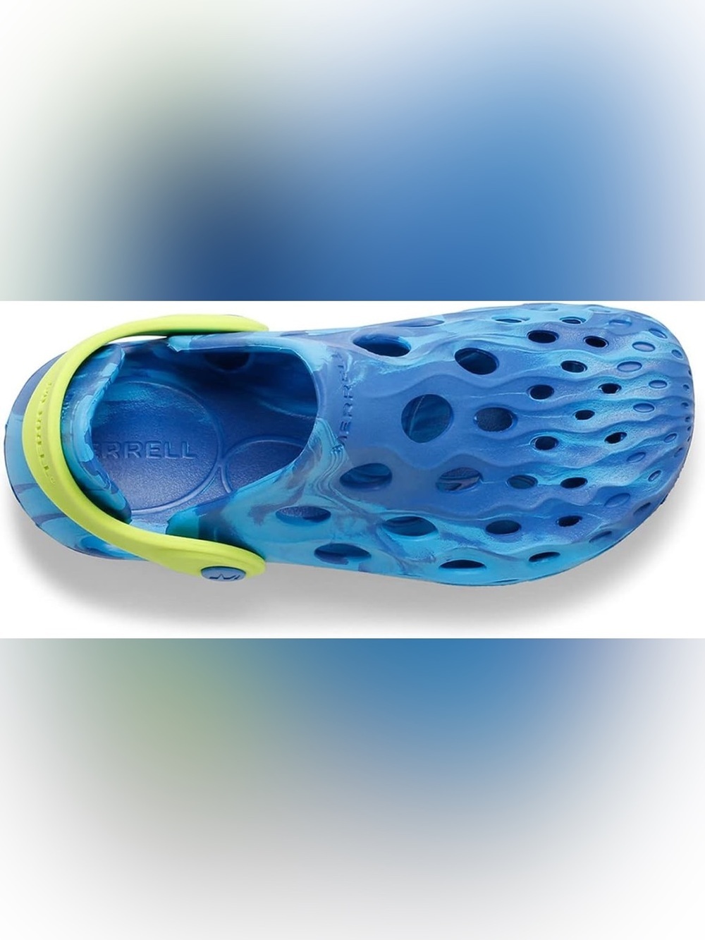 MERREL Kids Blue and Green Slip-On Water Clogs - Picture 5 of 5